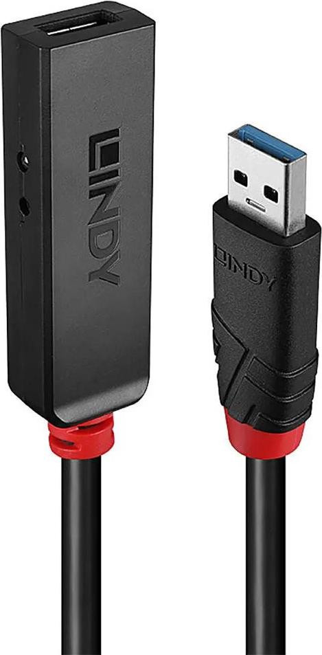 Lindy USB 3.0 Slim Actieve Verlengkabel, 5m