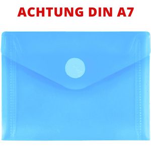 Foldersys Dokumententasche 40117-44, A7, aus Kunststoff, blau, für 50 Blatt