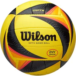 Wilson DVV Optic Flow Beachvolleyball yellow/black 5