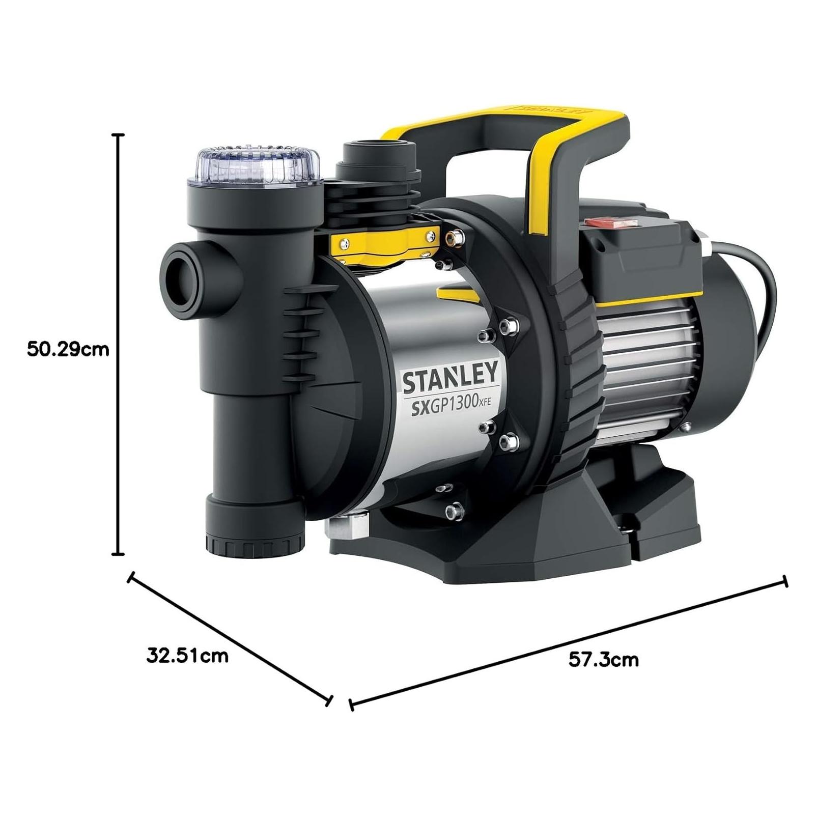 Portable Power & Garden Tools - SELBSTANSAUGENDE PUMPE - 1300 W (Gartenpumpe, Klarwasserpumpe) (STN-P1300SP)