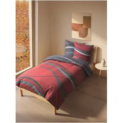Dekor Bettwäsche Soft-Flanell 80x80 + 135x200 cm - Welle