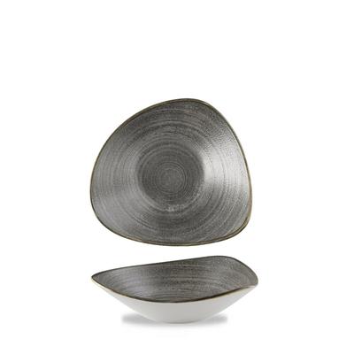 Churchill Stonecast Raw Black Schale Dreieck. 18.5cm / 37cl Stonecast