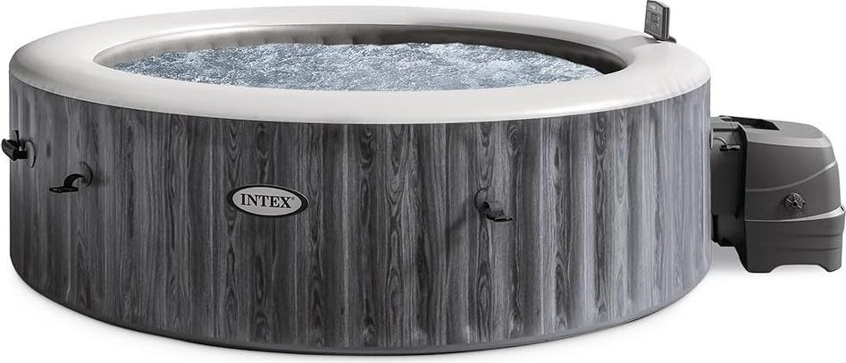 INTEX 28442NP PureSPA Bubble Greywood Deluxe Whirlpool 6 Personen 216x71 cm App Steuerung