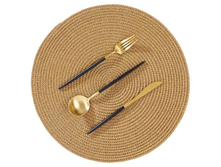 Tischset AMBIENTE 4er-Set Ø 38cm Beige/Goldbraun