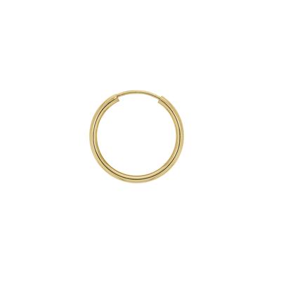 Paar Creolen VIVANCE "585/- Gelbgold glanz 20 mm", gelb, Ohrringe, Damen, one-size, Gold