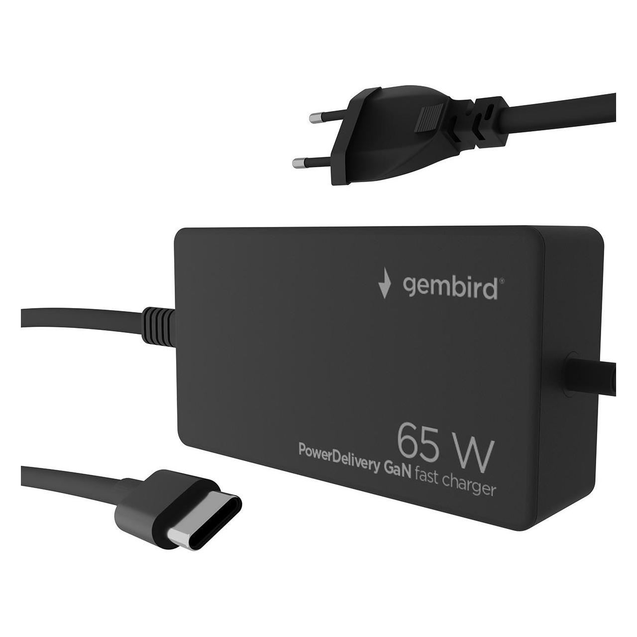 Gembird Charger NB ACC AC ADAPTER 65W/NPA-AC-PDQC65-01 (65 W) (NPA-AC-PDQC65-01)