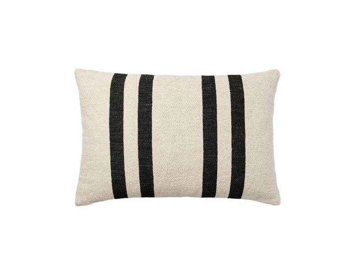 Broste Copenhagen - Sigrun Kissenbezug, 40 x 60 cm, hellbeige / schwarz