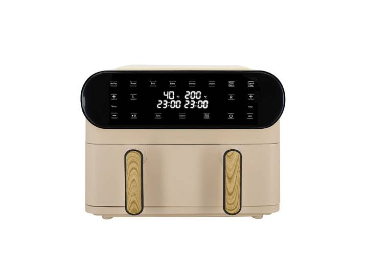 Friteuse sans huile double cuve 11l crème