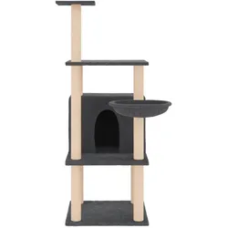 vidaXL Inlines (132 cm, Dunkelgrau), Katzenbaum