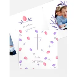 Osterkarten selbst gestalten mit Spruch und Fotos im Onlinedesigner bei Meine-Kartenmanufaktur.de