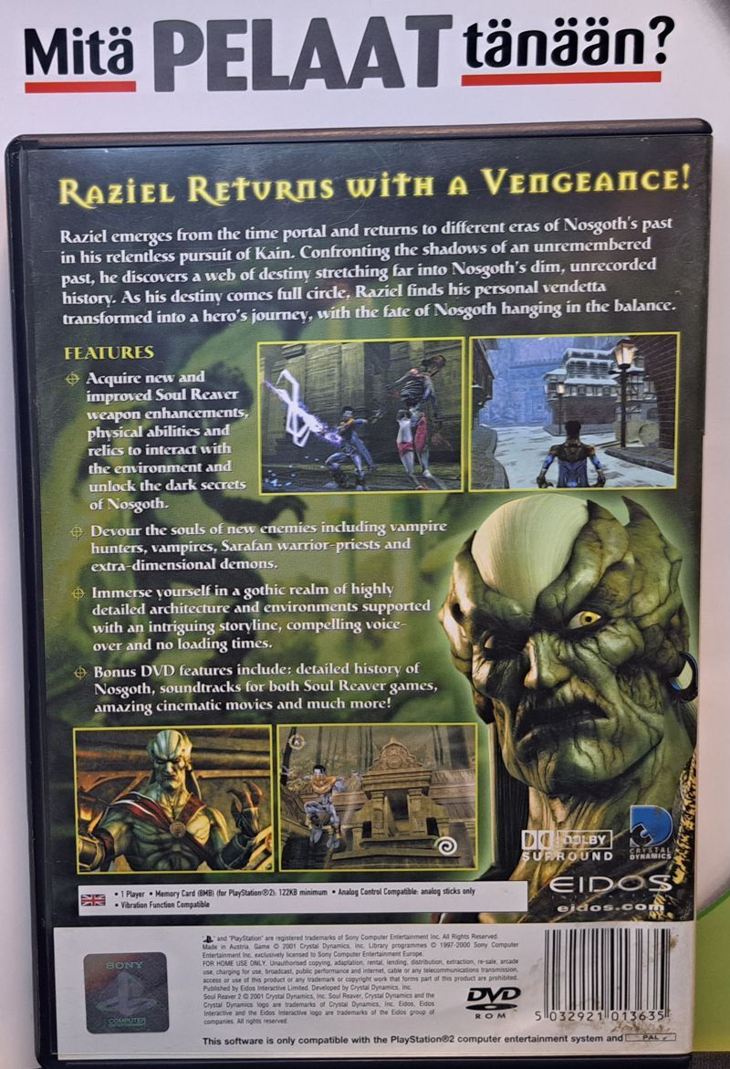 Soul Reaver 2 (CIB) PS2 (Käytetty)