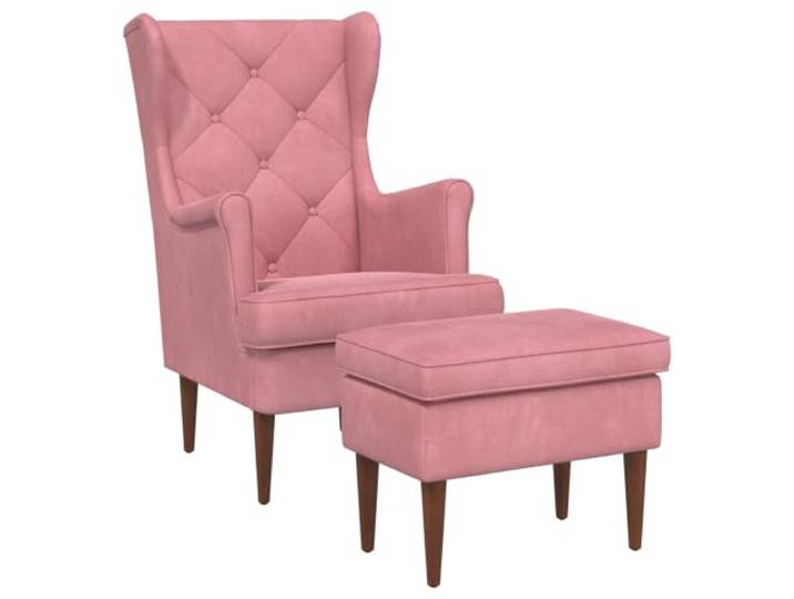 Sessel mit Sitzsack, 2 Stück, Rosa, Samt, modern, mit abnehmbarem Kissen Rosa Samt, Gestell aus Metall und Holz, abnehmbares Kissen, 110 kg Tragkraft, Montage erforderlich