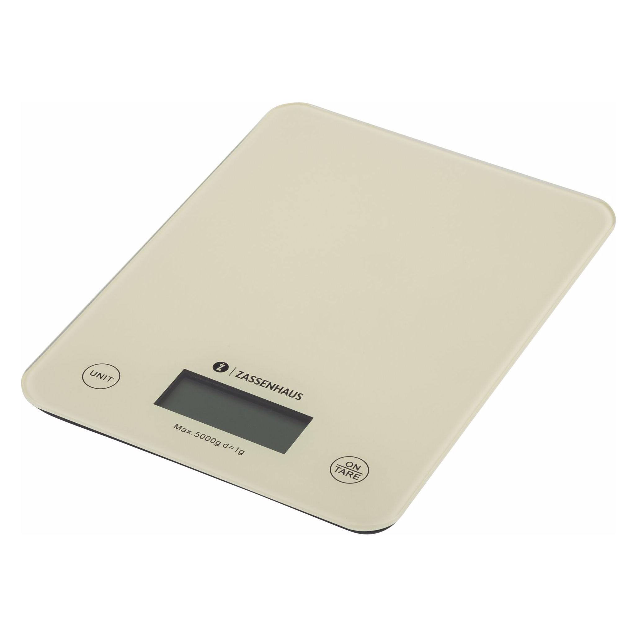 Zassenhaus Küchenwaage Digitalwaage Balance Cool Creme (5112732)