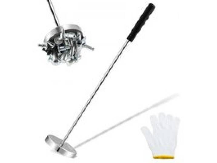 VEVOR Balayeuse Magnétique Portative Force de 15,9 kg Balai Magnétique Télescopique 210-845 mm Outil de Ramassage Magnétique Télescopique Antirouille pour Objets Métalliques Ferrailles Atelier Garage