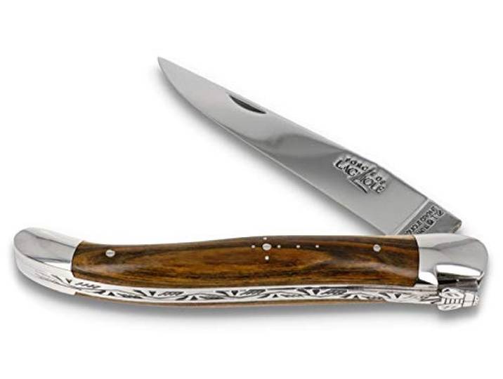 Forge De Laguiole Taschenmesser - 11 cm - Griff Pistazie - Klinge 9 cm und Backen glänzend - Hochwertiges Messer Frankreich