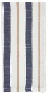 Saro Lifestyle Striped Cloth Napkins (Set of 4) - Farmhouse Table Napkins for Everyday Dining, Casual Entertaining, Kitchen Table Settings