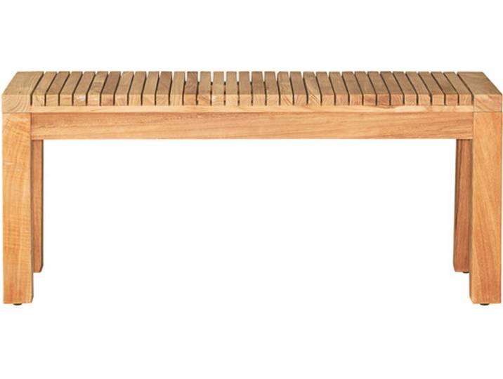 Jan Kurtz Möbel Bank Samoa Teak braun, 130x45x35 cm