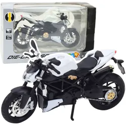 Sportliche Motorrad-Metalllichter klingen weiß 1:12