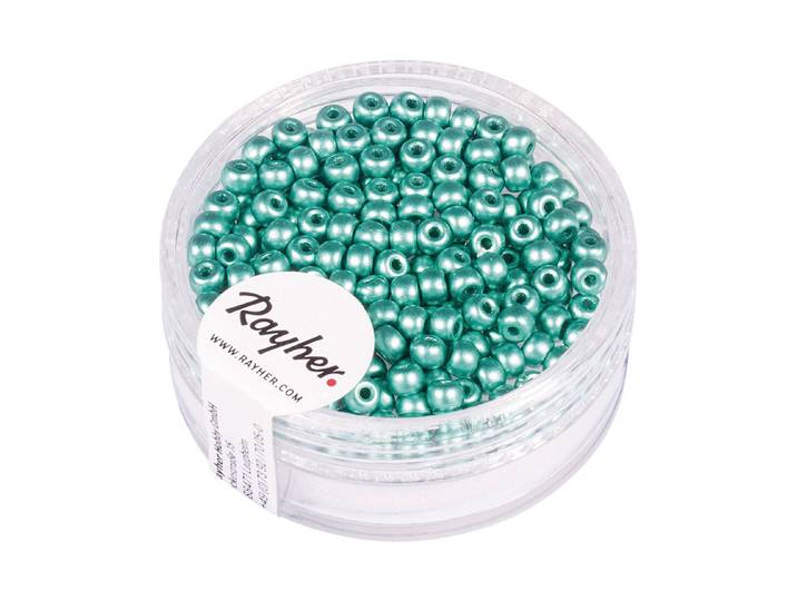 Rayher Rocailles Mintgrün 3 mm 200 Stück