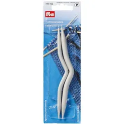 Prym Zopfmusternadel Alu, grau 6.00 + 8.00 mm, Nadel, Grau