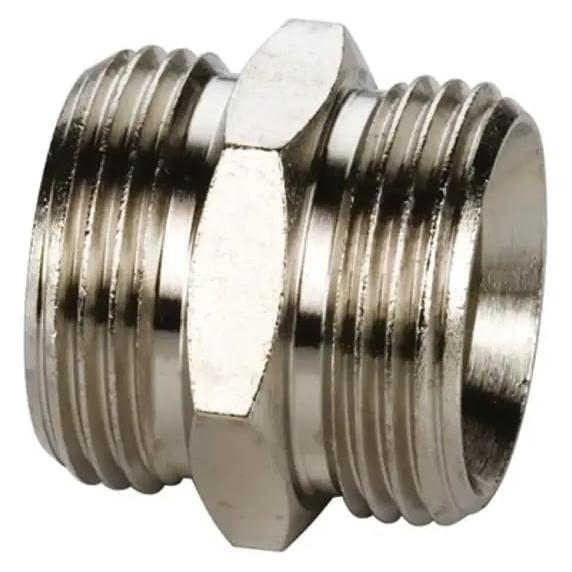 Aalberts integrated piping Simplex Kupplungsnippel Messing AG 3/4 Eurokonus vernickelt (Rohrkupplung) (F10393)