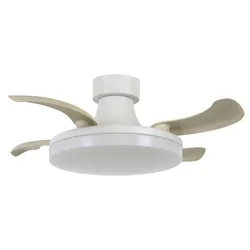 Gleichstrom Deckenventilator Fanaway Orbit Weiß mit LED