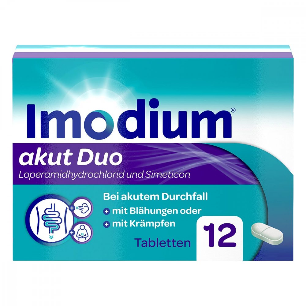 Kenvue Germany GmbH (OTC) Imodium akut Duo - bei akutem Durchfall, Blähungen & Krämpfen 17382709
