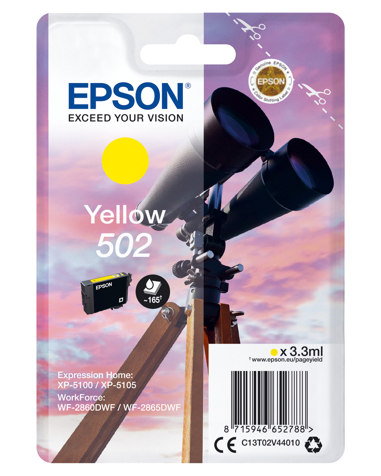 Epson C13T02V44010 Origineel inktpatroon, geel