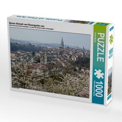 CALVENDO Puzzle Berner Altstadt vom Rosengarten aus | 1000 Teile Lege-Größe 64x48cm Foto-Puzzle für glückliche Stunden
