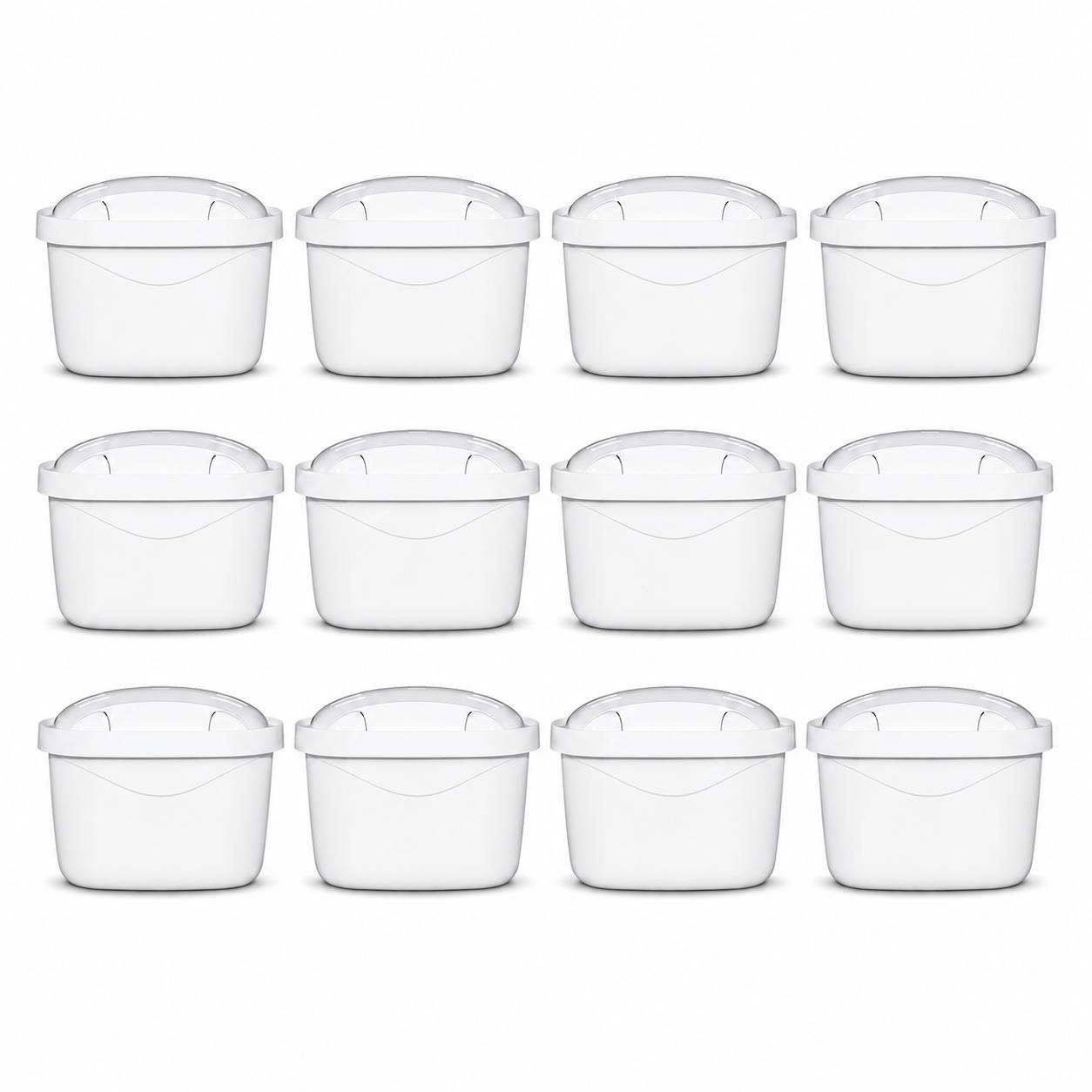 Sillar waterfilter vervangingsfilters set van 12 voor Dafi, Brita, Aquaphor en Philips