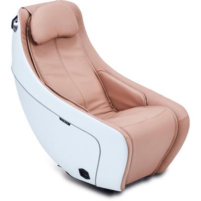 Massagesessel SYNCA, beige, Sessel, Kunstleder, LED-Beleuchtung,Lederoptik,mit Kissen,mit Massagefunktion, Massagefunktion, B/H/T: 56cm x 66cm x 117cm, B:56cm H:66cm T:117cm
