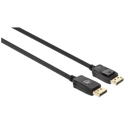 Manhattan DisplayPort Anschlusskabel DisplayPort Stecker, DisplayPort Stecker 2.00 m Schwarz 353618 8K UHD DisplayPort-Kabel