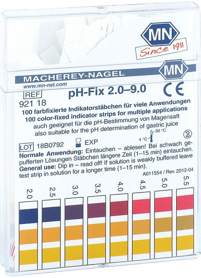 Ph-fix Indikatorstäbchen pH 2,0-9,0 100stk
