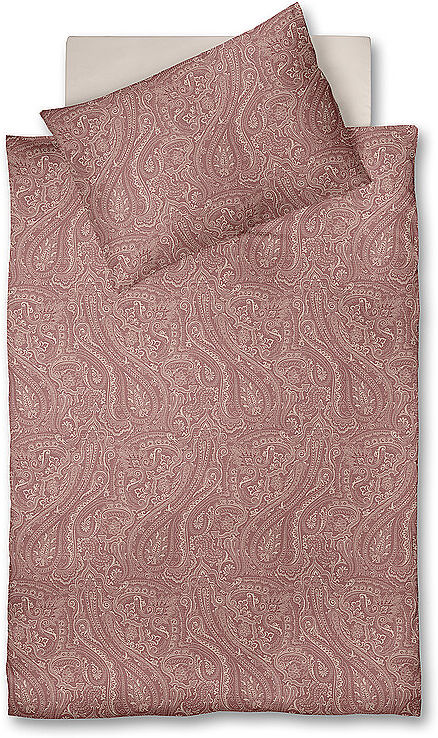 FLEURESSE Flanell Bettwäsche LECH 70x90cm/140x200cm Weinrot beere EG
