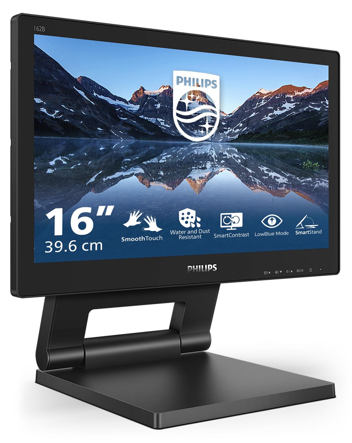 Philips 162B9T/00, 39,6 cm (15.6"), 1366 x 768 Pixel, HD, LCD, 4 ms, Schwarz