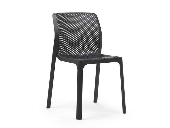 NARDI set de 4 chaises pour l'extérieur BIT (Anthracite - Polypropylène PRV)
