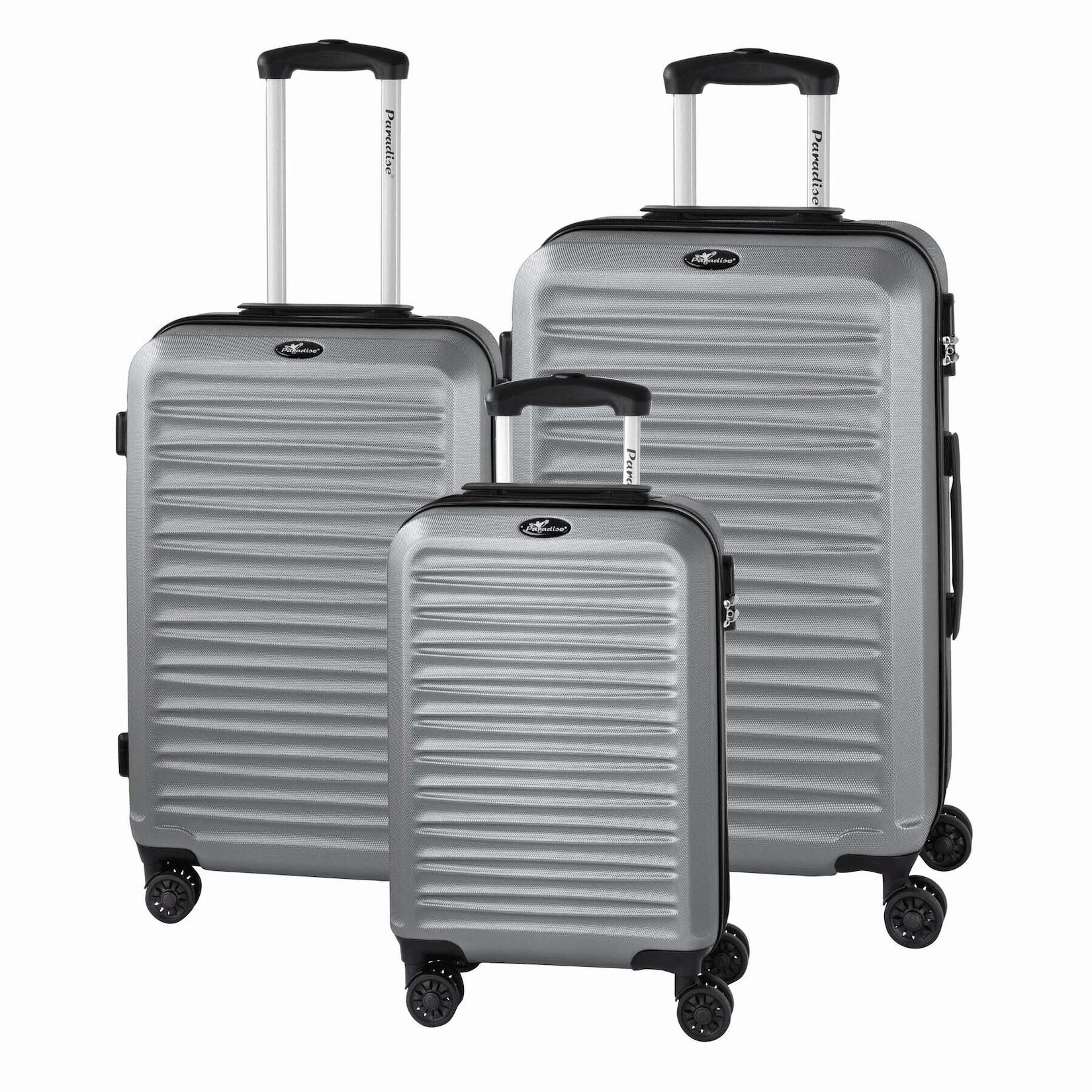 3-tlg. Trolley-Set "Havanna 2.0", silber