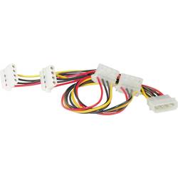 ROLINE Y-Kabel 4 pol. HDD / 4x 4 pol. HDD (abgewinkelt), 0,45 m 11.03.1003