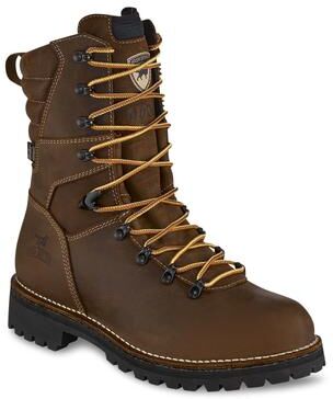 "Irish Setter By Red Wing Shorewood 9"" ST WP Insl (Men's) Work in Brown, Size 10.5 E2, Leather"
