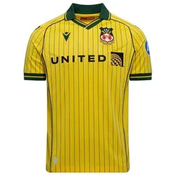 Macron, Herren, Fussballtrikot, Wrexham AFC Auswärts-Trikot 2025/26 (M), Grün, Gelb