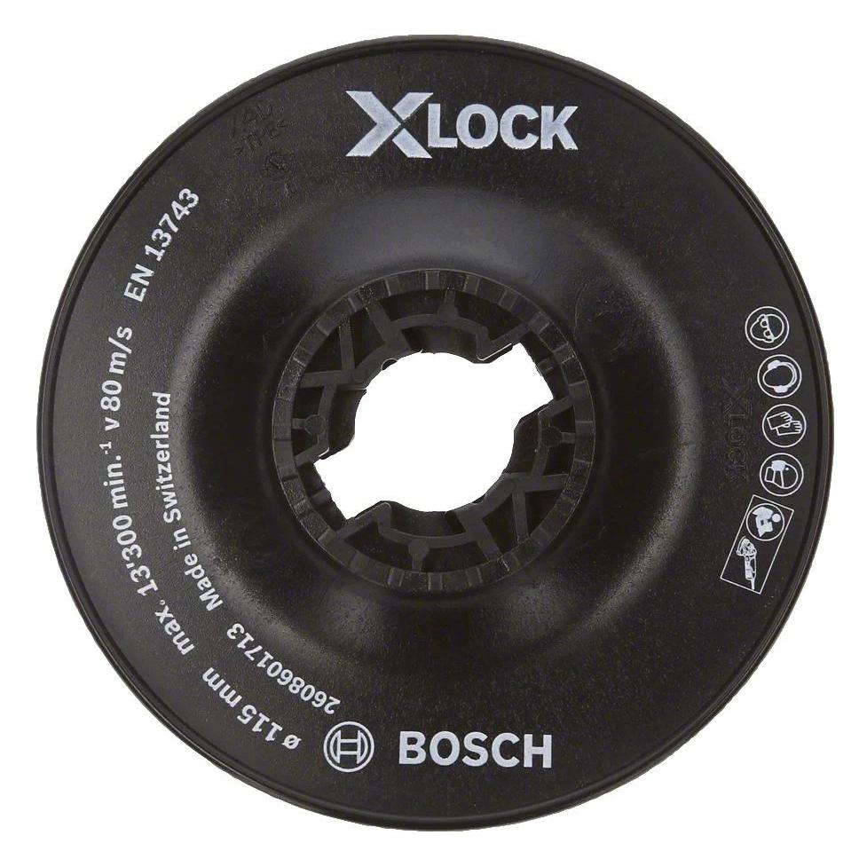 Bosch Professional Zubehör PRO Backing Pad X-Lock, hart, 115 mm, hart (P50) (2608601713)