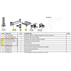 Huawei, Kasse Zubehör, KIT: Swingarm AP2,Cable Clip