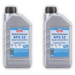 2x Kühlerfrostschutz KFS 33 LIQUI MOLY 21130 Frostschutzmittel 1 Liter