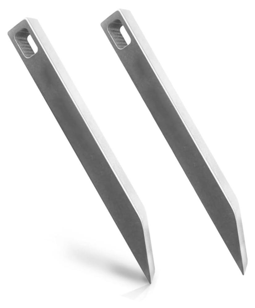 Selius 2-Pack roestvrijstalen koevoet mini-sleutelhanger multitool