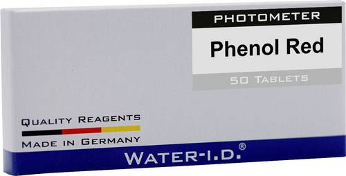 Water ID 50 Tabletten Phenol Rot für PoolLAB Tabletten
