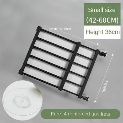 Uplifted Finds Pet Fence Barrier Gate Indoor Fence For Medium Small Dogs Prevents Breaking Into Rooms h 36cm W 60cm Black