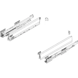 Blum, Schubladenauszüge, Herdschubkasten Komplett-Set Merivobox N, mit Korpusschiene