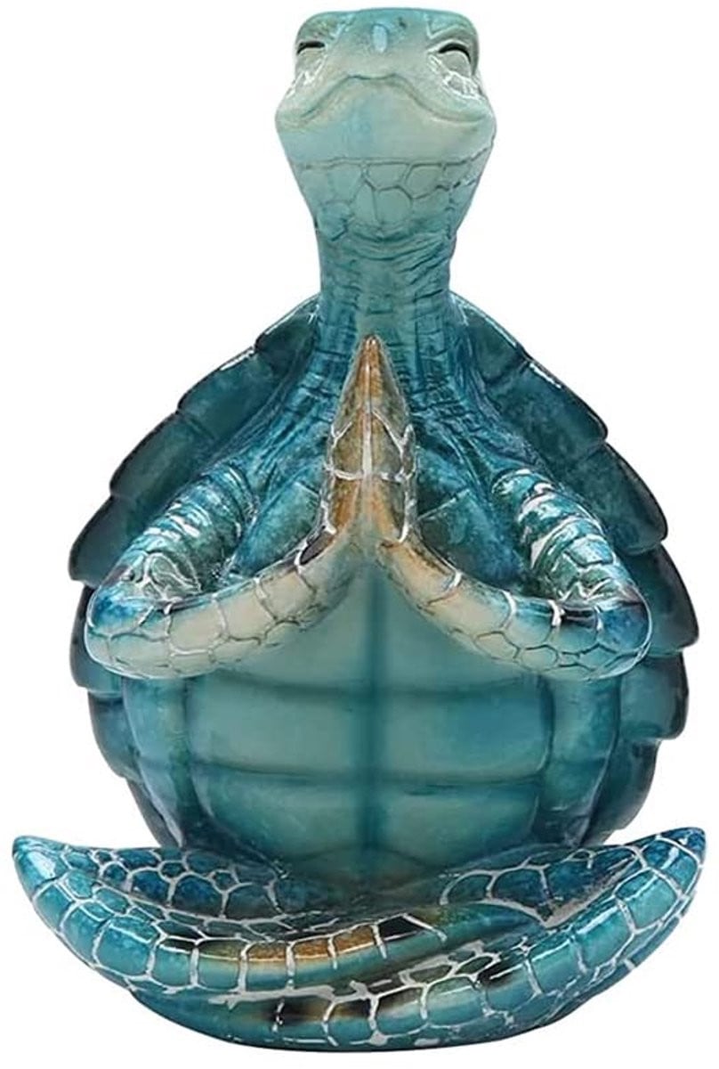 Schildmeyer Schildpad Meditatie Yoga Beeld voor Tuin- en Binnendecoratie