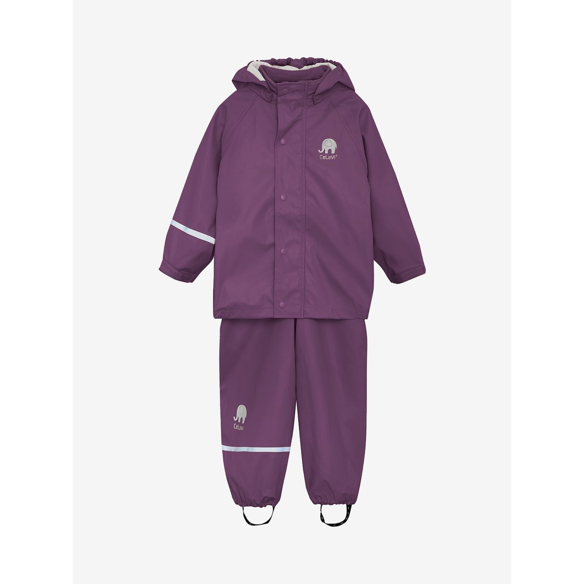 Celavi Basic Rainwear set -solid PU blackberry wine (666) 90 1145-666-90