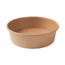 Ekoe Plastic Free Solutions Ekoe Kompostierbare Salatschüssel aus braunem Karton 400 ml 150 Stk